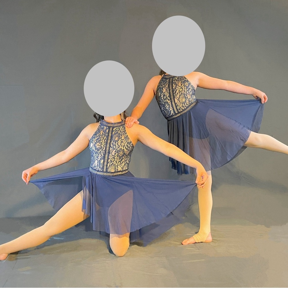 Blue Lace Dance Costume
